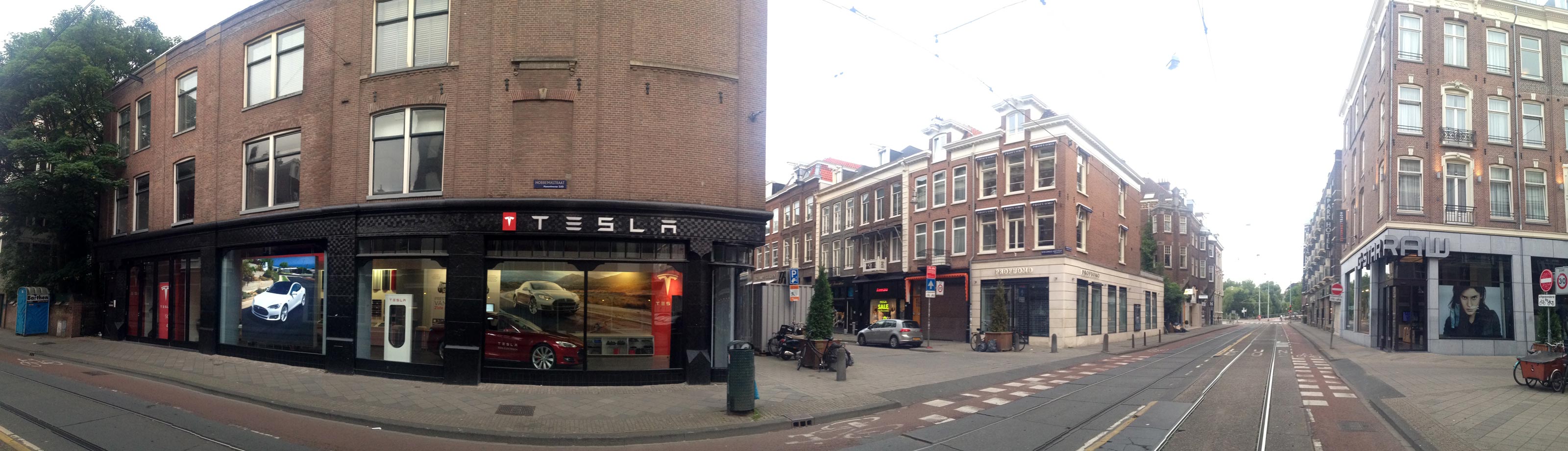 Tesla Showroom in Amsterdam, Netherlands, European Union. Circa 2014.