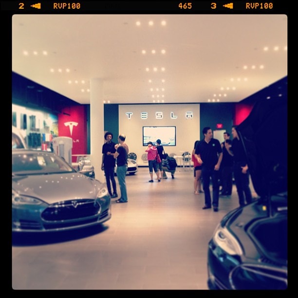 Tesla Showroom @ Santana Row, San Jose, California. Circa 2013.